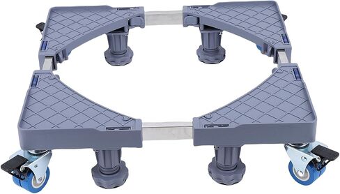 WALFRONT Heavy Duty Adjustable Fridge Stand Mobile Base Appliance Dolly with 4 Wheels and Support Feet for Refrigerator Washer Dryer Cabinet in Kuwait