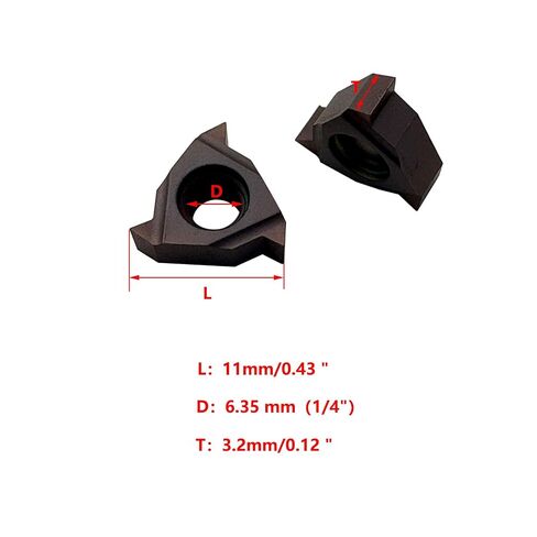 GBJ 1/2"-11 حامل أدوات لولبة المخرطة الداخلية الخارجية، SER1/2"-11 حامل خيط دوار مع 11ER A60 إدراجات لولبة لتصنيع مخرطة CNC in Kuwait