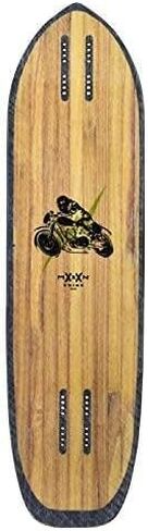 Moonshine Manufacturing Longboard Skateboard, Freestyle Cruiser, Waterproof and Wood Construction, Cruise Skateboard and Longboard Decks, Lightweight Build (Sidekick Deck Only) in Kuwait