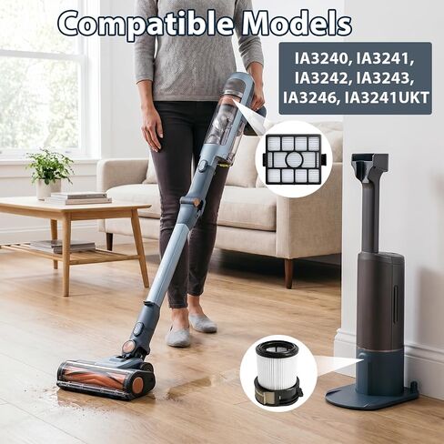 فلتر بديل IA3241 لمكنسة Shark PowerDetect Speed ​​Clean and الفارغة اللاسلكية Pet Pro IA3240، IA3242، IA3243، IA3246، IA3246BL، IA3246IV، IA3246BR in Kuwait