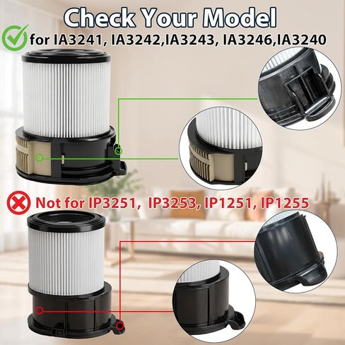 فلتر بديل IA3241 لمكنسة Shark PowerDetect Speed ​​Clean and الفارغة اللاسلكية Pet Pro IA3240، IA3242، IA3243، IA3246، IA3246BL، IA3246IV، IA3246BR in Kuwait