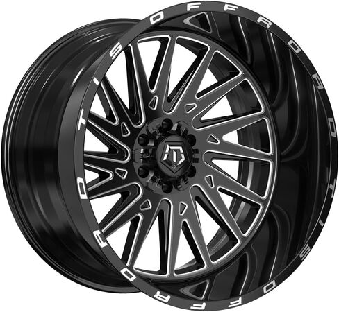 TIS 547BM Gloss Black Milled 22x10 6x135 10mm (547BM-2206310) in Kuwait
