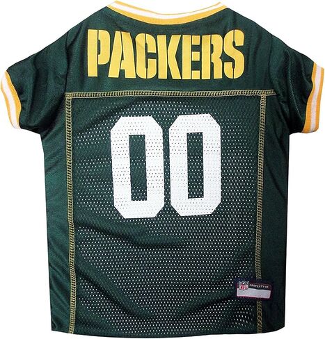 Pets First Green Bay Packers Dog Jersey, Size: Large, NFL Licensed in Kuwait