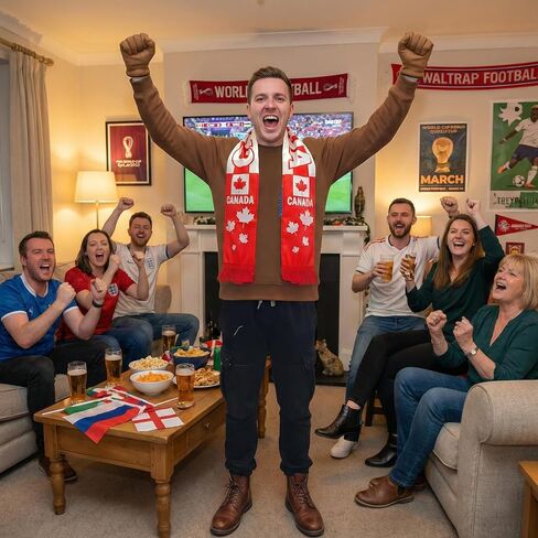 Canada Flag Scarf Canada Soccer Fans Scarf Canada Soccer Supporter Accessory Canada Fan Gear for 2026 World Football Championship Soccer Fans Souvenir in Kuwait
