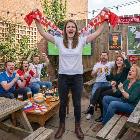 Canada Flag Scarf Canada Soccer Fans Scarf Canada Soccer Supporter Accessory Canada Fan Gear for 2026 World Football Championship Soccer Fans Souvenir in Kuwait