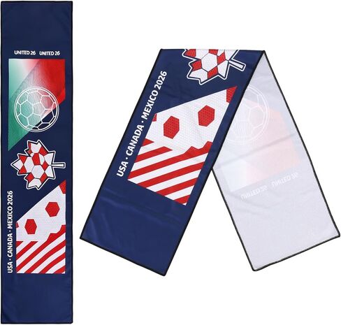 2026 FIFA World Cup Scarf, Cooling Quick Dry Fan Scarf for Summer Soccer Games in Kuwait