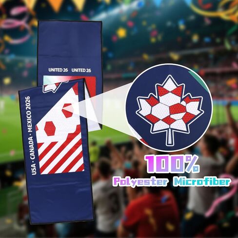 2026 FIFA World Cup Scarf, Cooling Quick Dry Fan Scarf for Summer Soccer Games in Kuwait