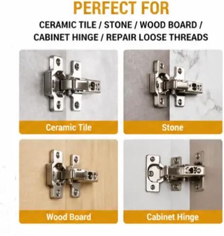 Hinge Repair Screw & Expansion Anchor, 100 Set Metal Expansion Hinge Repair Anchor Set, for Cabinet Hinge Repair & Stripped Thread Restoration, Secure Cabinet Door Fastening (100pcs) in Kuwait