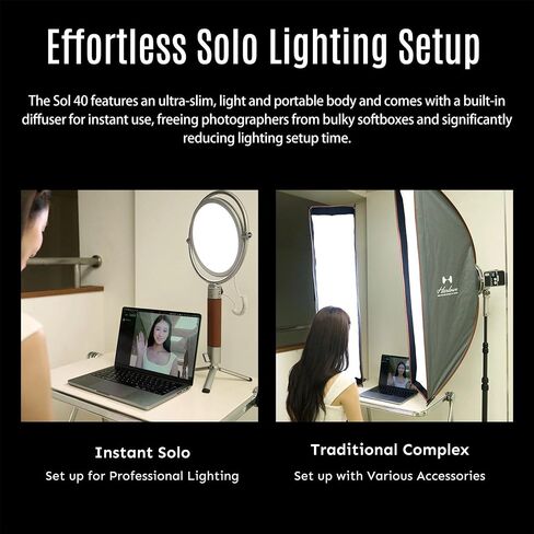 Harlowe Sol 40W Spectra LED Video Light Panel Studio and Travel RGBCW Light Kit للتصوير الفوتوغرافي وتسجيل الفيديو لوحة إضاءة مستديرة 9.5 بوصة مع جهاز تحكم عن بعد لتسجيل الفيديو والبودكاست والتصوير وما إلى ذلك. in Kuwait