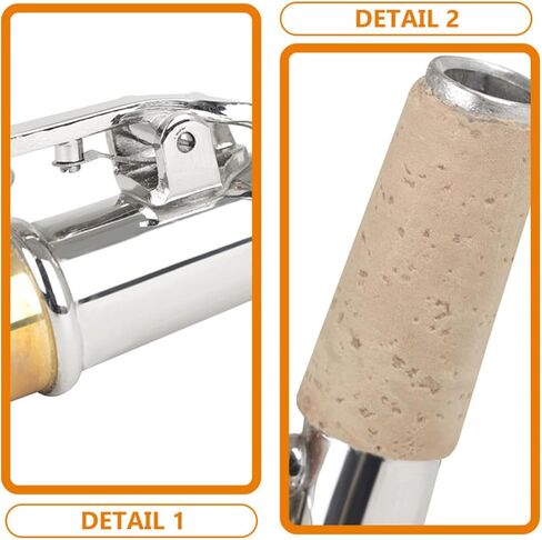 2pcs Soprano Saxophone Copper Mouthpieces with Cork, Smooth Surface to Intonation, Sax Kit for Music Teachers and Students in Saudi Arabia