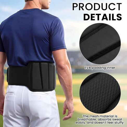 Twistover Kidney Guard Lightweight EVA Kidney for Youth and Adult One‑Size (Waist 25–40") for Baseball, Softball, Cycling and Outdoor Sports for Men Women in Saudi Arabia