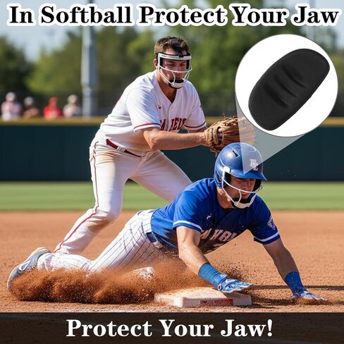 3 Pcs Softball Face Mask Replacement Pads, Softball Fielder's Facemask Chin Cup, Protective Catchers Mask Replacement Chin Pad, Face Defense Replacements Universal Fit Adults and Youth in Saudi Arabia