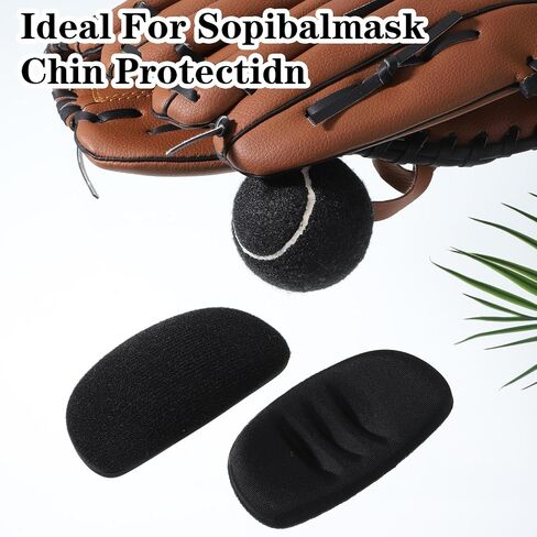 3 Pcs Softball Face Mask Replacement Pads, Softball Fielder's Facemask Chin Cup, Protective Catchers Mask Replacement Chin Pad, Face Defense Replacements Universal Fit Adults and Youth in Saudi Arabia