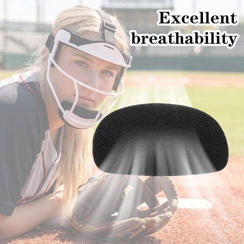 3 Pcs Softball Face Mask Replacement Pads, Softball Fielder's Facemask Chin Cup, Protective Catchers Mask Replacement Chin Pad, Face Defense Replacements Universal Fit Adults and Youth in Saudi Arabia
