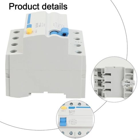ML1E-63 3P+N Breaker with Leakage Protector, 400V Switch Household Use, Fire Retardant Rail, 25A/32A/40A/63A in Saudi Arabia