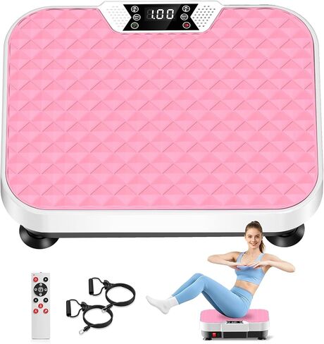 Vibration Plate Exercise Machine Vibration Plate for Lymphatic Drainage Weight Loss,Muscle Activation Fat Burner for Women Men,250 Speeds Shake Plate,Whole Body Exercise Equipment in Saudi Arabia