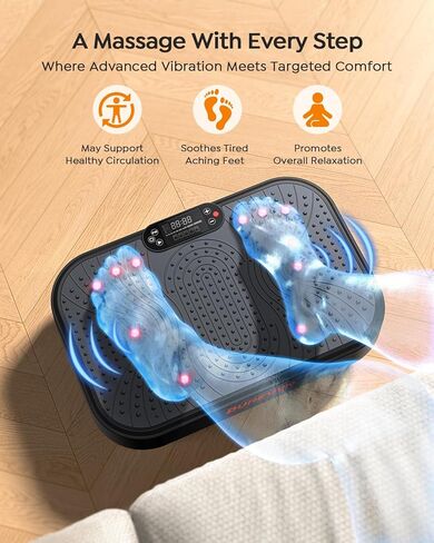 Vibration Plate Exercise Machine, Full Body 150W Vibration Plate for Lymphatic Drainage, 99 Adjustable Speeds, Power Vibration Fitness Platform for Weight Loss & Fitness, Women Men in Saudi Arabia