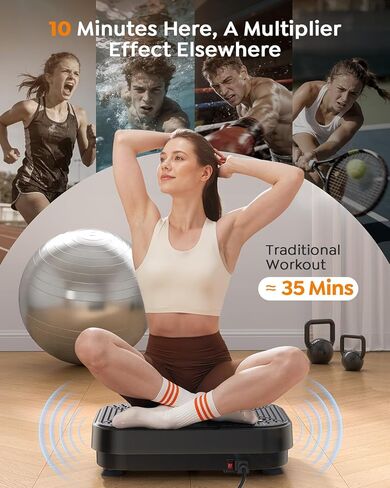 Vibration Plate Exercise Machine, Full Body 150W Vibration Plate for Lymphatic Drainage, 99 Adjustable Speeds, Power Vibration Fitness Platform for Weight Loss & Fitness, Women Men in Saudi Arabia