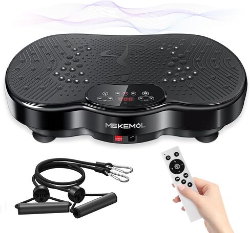 Vibration Plate Exercise Machine - Vibrating Plate for Lymphatic Drainage, 999 Adjustable Speeds Vibrate Stand Shake Board, 330Lbs Capacity Whole Body Workout for Weight Loss, Shaping in Kuwait