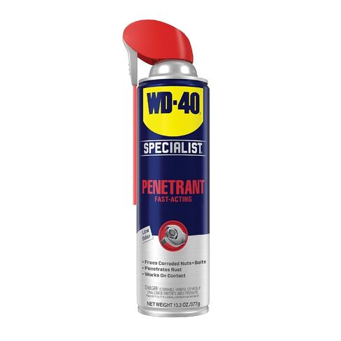 WD-40 متخصص في اختراق الخيوط المعدنية والمطاطية والبلاستيكية والأقفال والمكسرات والقوة الصناعية للسيارات والإنشاءات شديدة التحمل، علبة أكبر، 13.3 أونصة، علبة واحدة in Kuwait