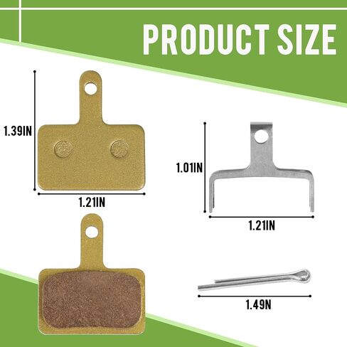 4-Pairs Pack Semi-Metallic E-Bike Brake Pads-Compatible with Ridstar Q20 MINI/H20/Q20 Lite & OUXI V8 Electric Bikes, Front/Rear Disc Brake Pads Kit for Smooth, Low-Noise Braking and Easy Installation in Kuwait