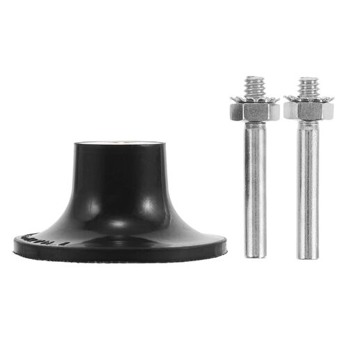 Wool Buffing Disc Holder Polishing Wheel for Metal and Glass with 1/4in Thread Size, Rubber and Steel Material, Precision Grinding and Extending Lifespan, for Polishing Machines in Kuwait