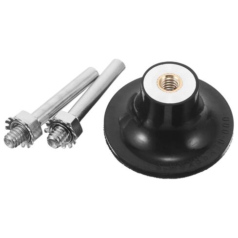 Wool Polishing Disc Holder with Rubber and Steel Construction for Polishing Machines, Precision Grinding Buffing Wheel Thread Size 1/4in, for Metal and Glass Surface Treatment in Kuwait