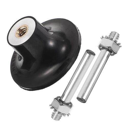 YARNOW Wool Polisher Disc Holder for Drill Polishing Wheels, Rubber and Steel Material with Thread Size 1/4in, Gentle Contact Surface Treatment for Glass and Metal Polishing Machines in Kuwait