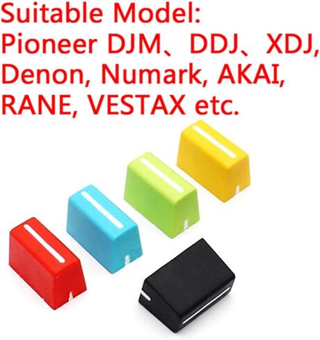Universal Fader Knobs and Universal EQ Rotary Knob Replacement Fader Cap Slider for DJ Controller Mixer Console Pioneer Pioneer DJM、DDJ、XDJ, Denon Numark AKAI RANE VESTAX in Kuwait