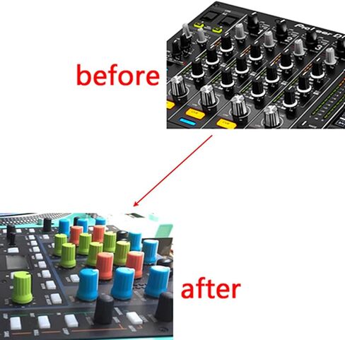 Universal Fader Knobs and Universal EQ Rotary Knob Replacement Fader Cap Slider for DJ Controller Mixer Console Pioneer Pioneer DJM、DDJ、XDJ, Denon Numark AKAI RANE VESTAX in Kuwait