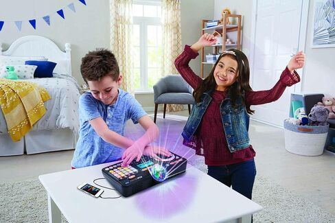 VTech Kidi DJ Mix (Black), Toy DJ Mixer for Kids with 15 Tracks and 4 Music Styles, with Lights and Effects, Educational Toy, Interactive Toy for Kids Aged 6 Years +,10.4 x 35.8 x 24.3 cm in Kuwait