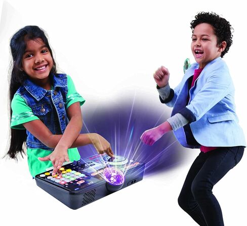 VTech Kidi DJ Mix (Black), Toy DJ Mixer for Kids with 15 Tracks and 4 Music Styles, with Lights and Effects, Educational Toy, Interactive Toy for Kids Aged 6 Years +,10.4 x 35.8 x 24.3 cm in Kuwait