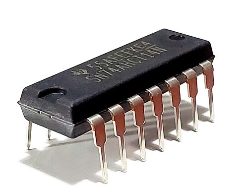 SN74AHCT14N SN74AHCT14 74AHCT14 محولات Hex Schmitt-Trigger صديقة للوحة التجارب IC DIP-14 (عبوة من 5) in Kuwait