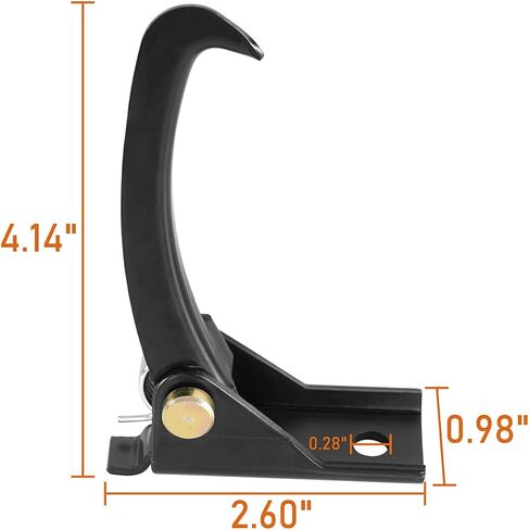 Hooke Road Hood Latch Safety Catch for 2007-2018 Jeep Wrangler JK | Replacement Part #55395654AA in Kuwait
