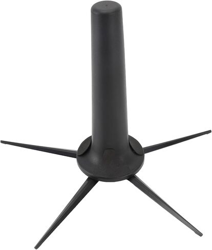 Soprano Saxophone Stand, Detachable Pentagonal Metal Stand with Rotatable Screws, Folding and Lightweight, Non Slip Black Plastic Felt, with Flexible Upper Arm Support, for in Kuwait