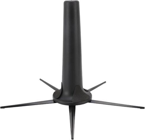 Soprano Saxophone Stand, Detachable Pentagonal Metal Stand with Rotatable Screws, Folding and Lightweight, Non Slip Black Plastic Felt, with Flexible Upper Arm Support, for in Kuwait