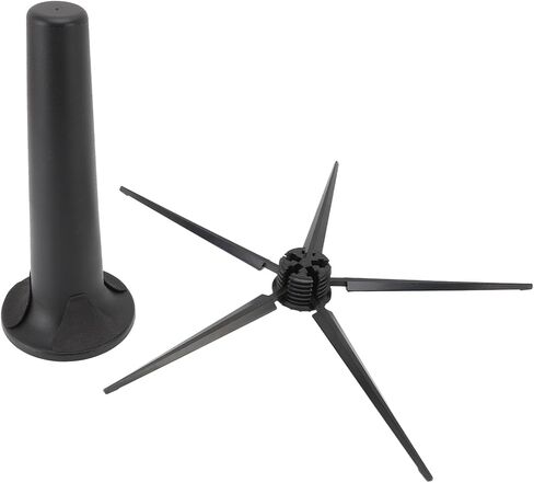 Soprano Saxophone Stand, Detachable Pentagonal Metal Stand with Rotatable Screws, Folding and Lightweight, Non Slip Black Plastic Felt, with Flexible Upper Arm Support, for in Kuwait