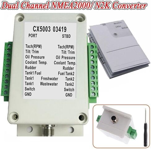 Dual Channel NMEA2000 Converter N2K 0-190 Ohm Up to 18 Sensors Boat Yacht CX5003 in Kuwait