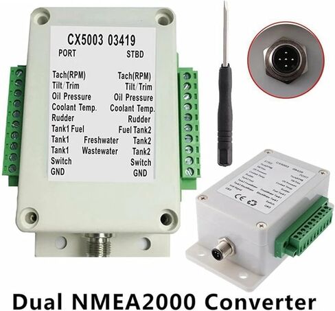 Dual Channel NMEA2000 Converter N2K 0-190 Ohm Up to 18 Sensors Boat Yacht CX5003 in Kuwait