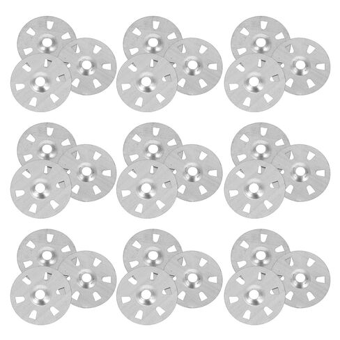 Tofficu 500pcs Metal Insulation Washer for Screw and Foam Board Load Washer Six-Hole Flat Metal for Panel Securing in Construction and Drywall Installation in Kuwait