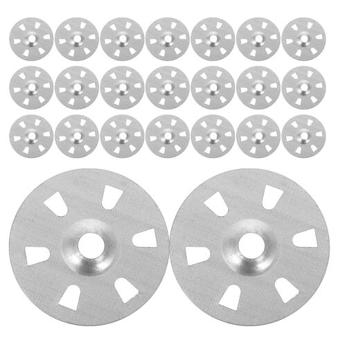 500pcs Metal Nail Washers and Polypropylene Foam Board Fastening Washers Six-Hole Insulation Load Spreading Discs for Plasterboard Panel Fixing in Kuwait