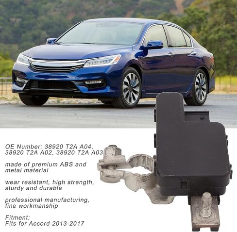 Battery Current Sensor compatible with 2013-2017 Midsize Sedans, OE 38920 T2A A04, ABS/Metal, Direct Terminal Mount in Kuwait