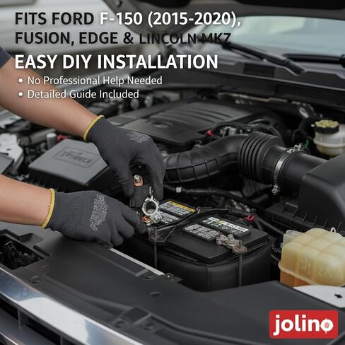 JOLINO DS7Z-10C679-A DS7T-10C652-AC Nagetive Battery Current Sensor, Direct Replacement Voltage Temperature Sensor for Ford F150 2015-2019, Fusion 2013-2019, Edge 2016-2019 & Lincoln MKZ 2013-2019 in Kuwait