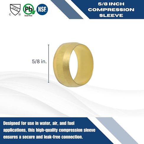 XFITTING Compression Sleeve, 5/8 Compression Ring, 15 Pieces in Kuwait