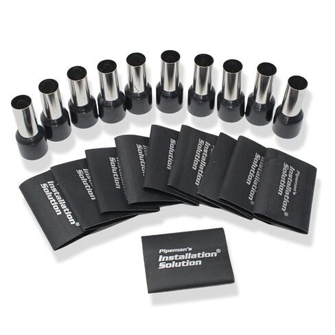 Audiopipe 4 Gauge Wire Ferrules with Heat Shrink 10 Pack ISX-TFK-4 in Kuwait