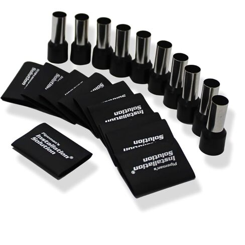 Audiopipe 4 Gauge Wire Ferrules with Heat Shrink 10 Pack ISX-TFK-4 in Kuwait