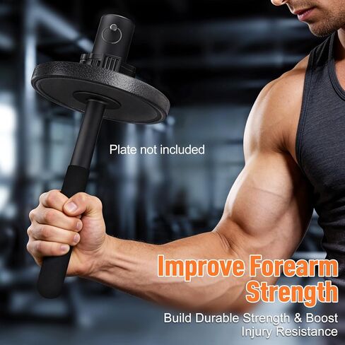 SNADER Wrist & Forearm Strengthener – Fits 2" Olympic Weight Plates, Forearm Bar for Wrist Strength & Rotation Training, Ideal Choice for Grip and Forearm Muscle Building ﻿ in Kuwait
