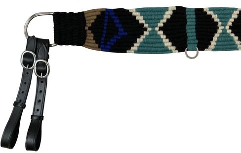 Showman Black Mohair Wool Multi-Strand Southwest Design Tripping Collar in Kuwait