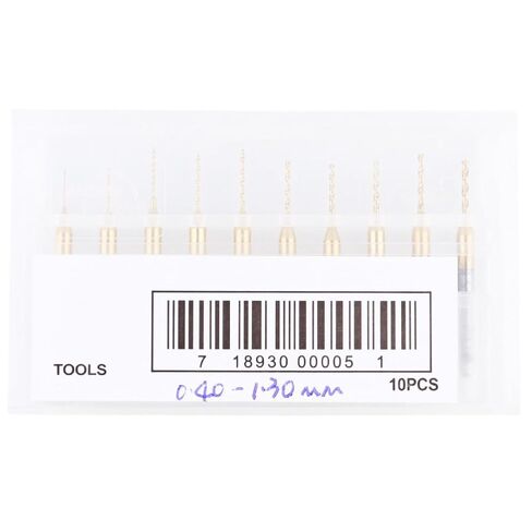10pcs Titanium Coated Drill Bits CNC End Mill Tool with High Wear Resistance and Long Tool Life Tungsten Steel Engraving Cutter for Copper and Stainless Steel Processing in Kuwait