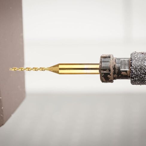 10pcs Titanium Coated Drill Bits CNC End Mill Tool with High Wear Resistance and Long Tool Life Tungsten Steel Engraving Cutter for Copper and Stainless Steel Processing in Kuwait